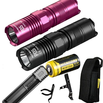 

Nitecore P05 460 Lumens Self-Defense Instant Strobe EDC Tactical LED Flashlight with RCR123A Nitecore Battery+Ui1 charger