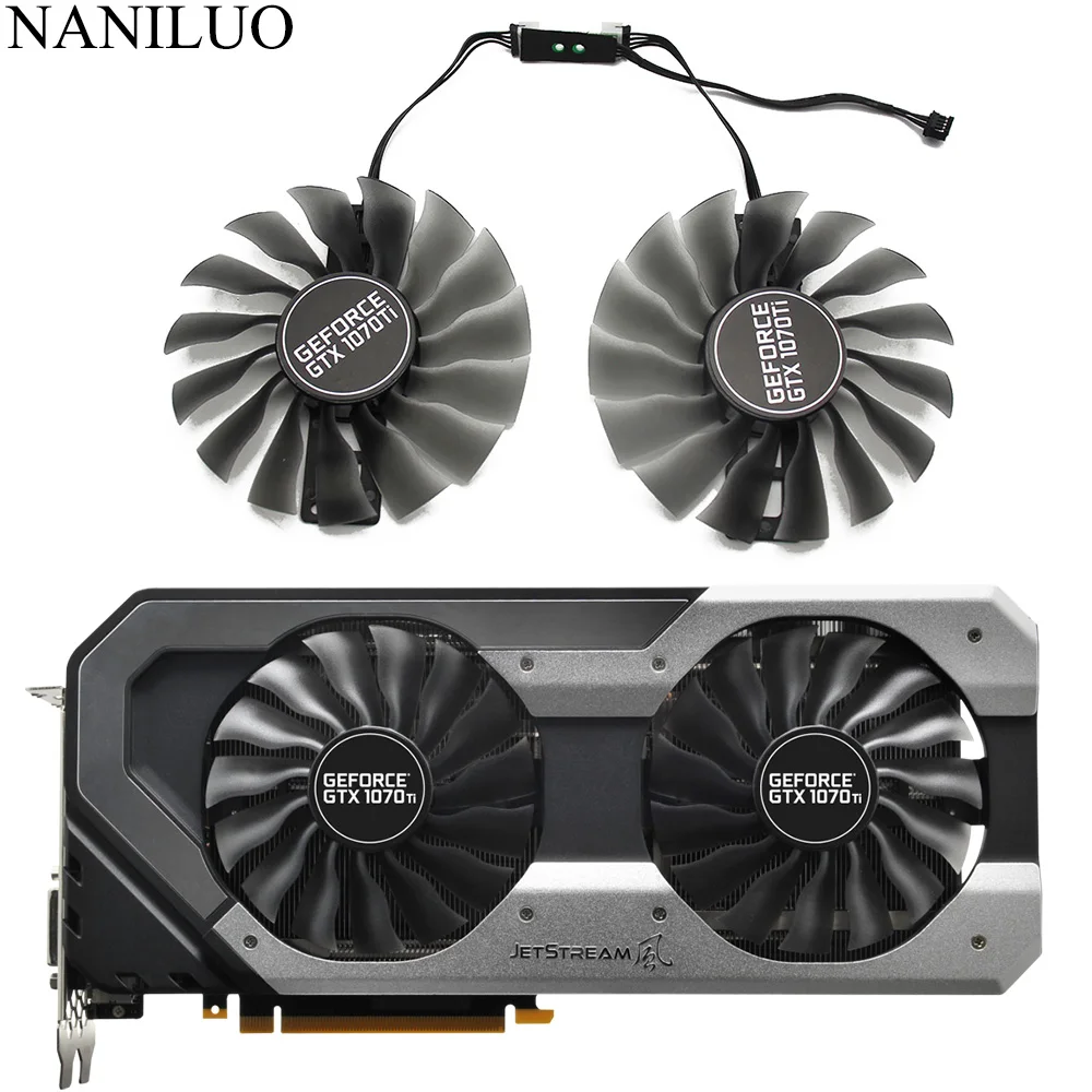 GAA8S2U для Palit GTX 1070Ti 1070 Ti GPU VGA альтернативный охлаждающий вентилятор GeForce GTX1070 Jetstream
