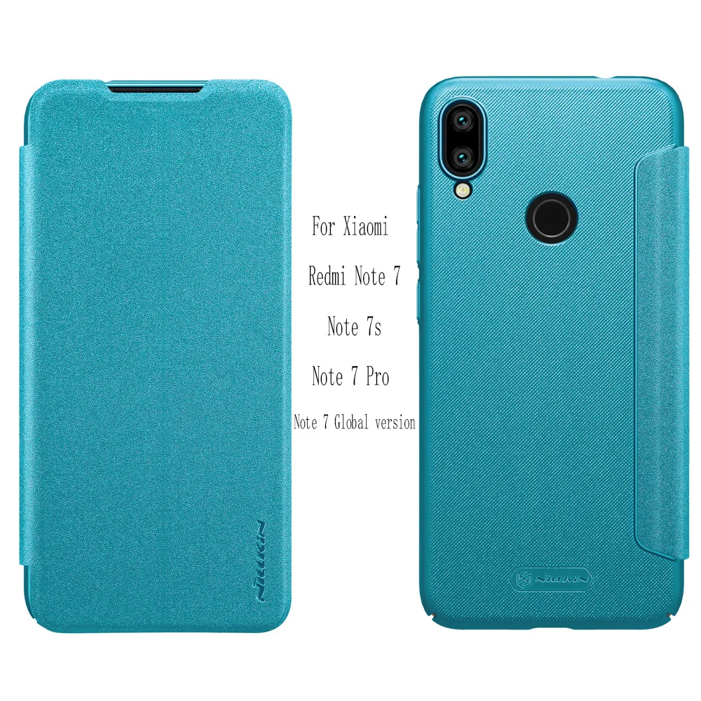 Для xiaomi redmi 4x чехол NILLKIN sparkle PU кожаный флип smart wake up для Note 7/7s/7 Pro Чехол 8/8 Pro|flip cover|case