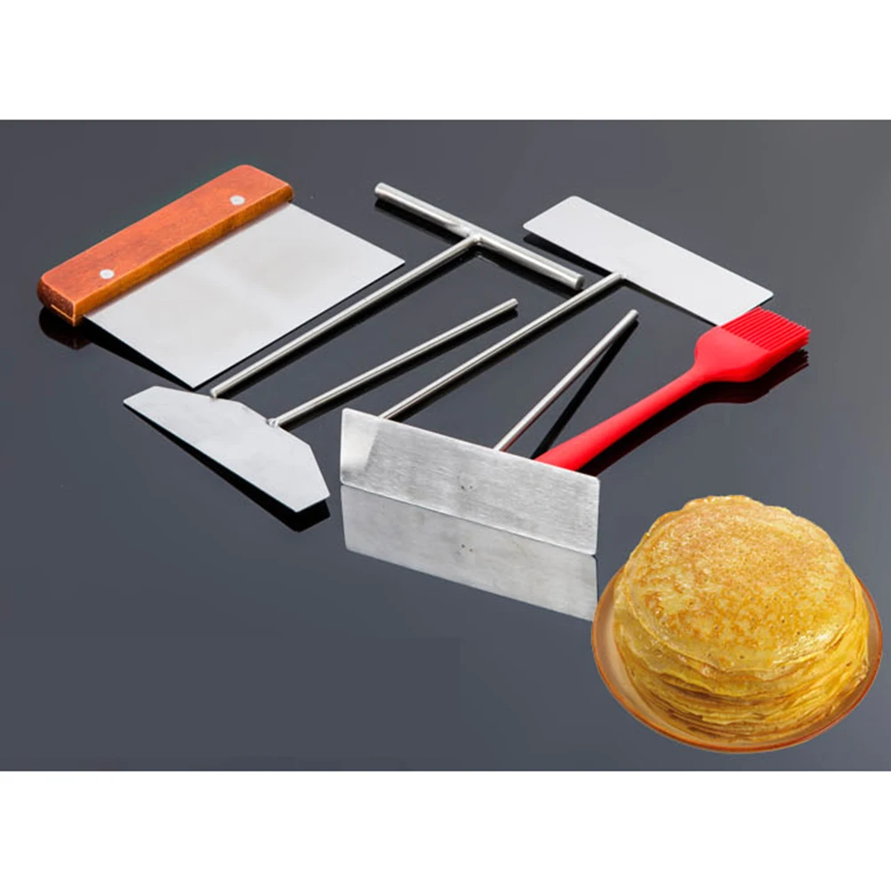 Stainless Steel French Crepe Spreader Pancake Like Batter Spreading Tools Pancake Like Batter for Bakery Kitchen Size L S