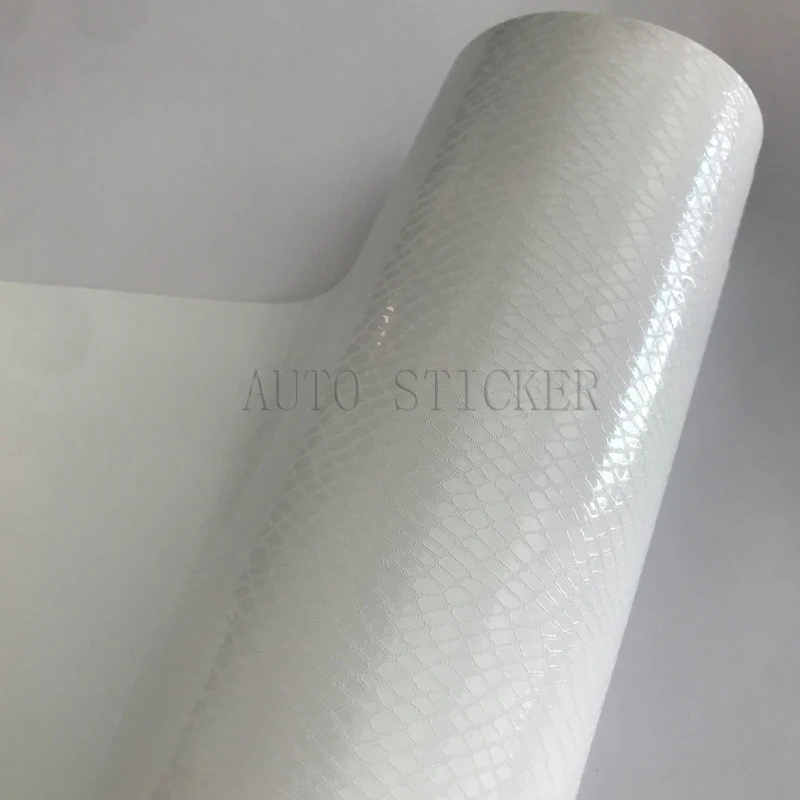 white snake skin vinyl car sticker film 4