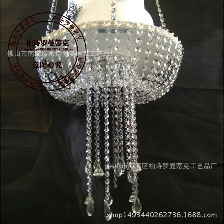 wedding hanging cake stand cake chandeliers silver color crystal decoration party decoration halloween props craft supplies