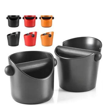 

Coffee Knock Box Shock-absorbent Espresso Waste Bin With Handle Coffee Grounds Container Coffee Grind Knock Box Residue