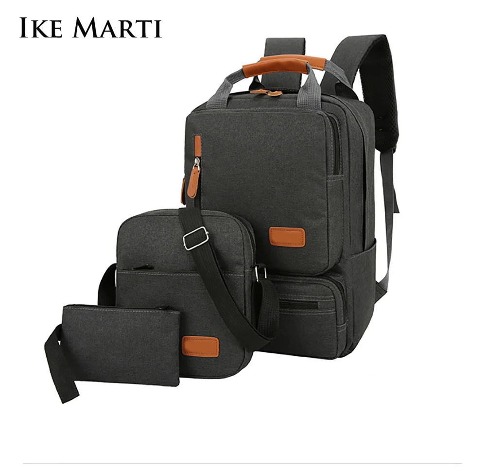 Travel Backpack Book Light Laptop-Bag A4 Anti-Theft Waterproof Casual Oxford Gray 15inch