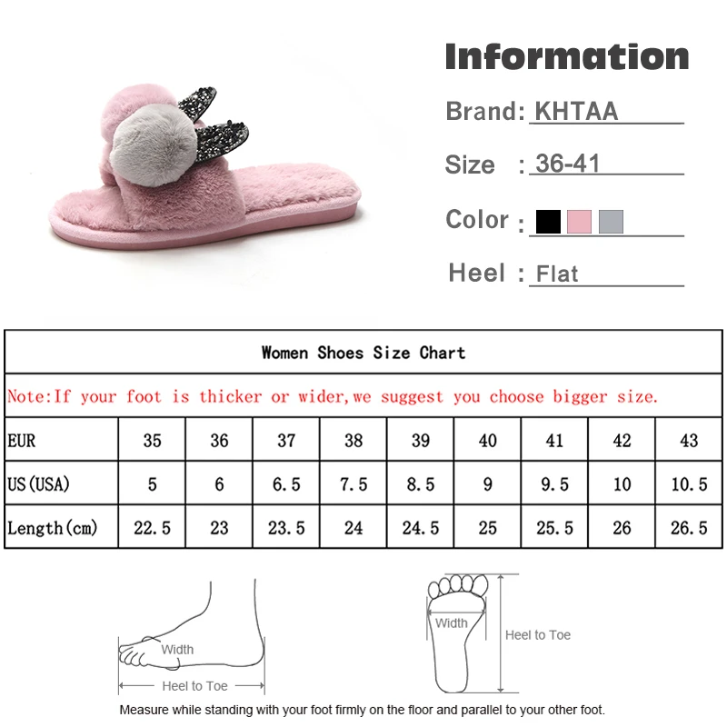 Женские зимние модные плюшевые домашние тапочки с помпонами теплые короткие