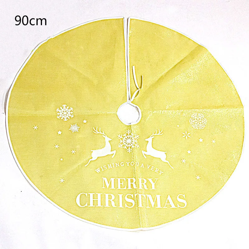 tree skirt 7 1 шт., Полиэстеровая клетчатая Рождественская елка, юбка, ковер, украшение для дома, юбки с елкой, Новогоднее украшение, нетканый материал - Цвет: tree skirt 7