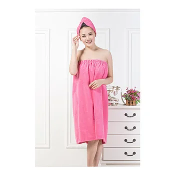 

Microfiber Bath Towel Skirt Hair-Drying Cap Suit Strapless Bra Bath Skirt Bathrobe Variety Bath Towels for Adults Beach Towel