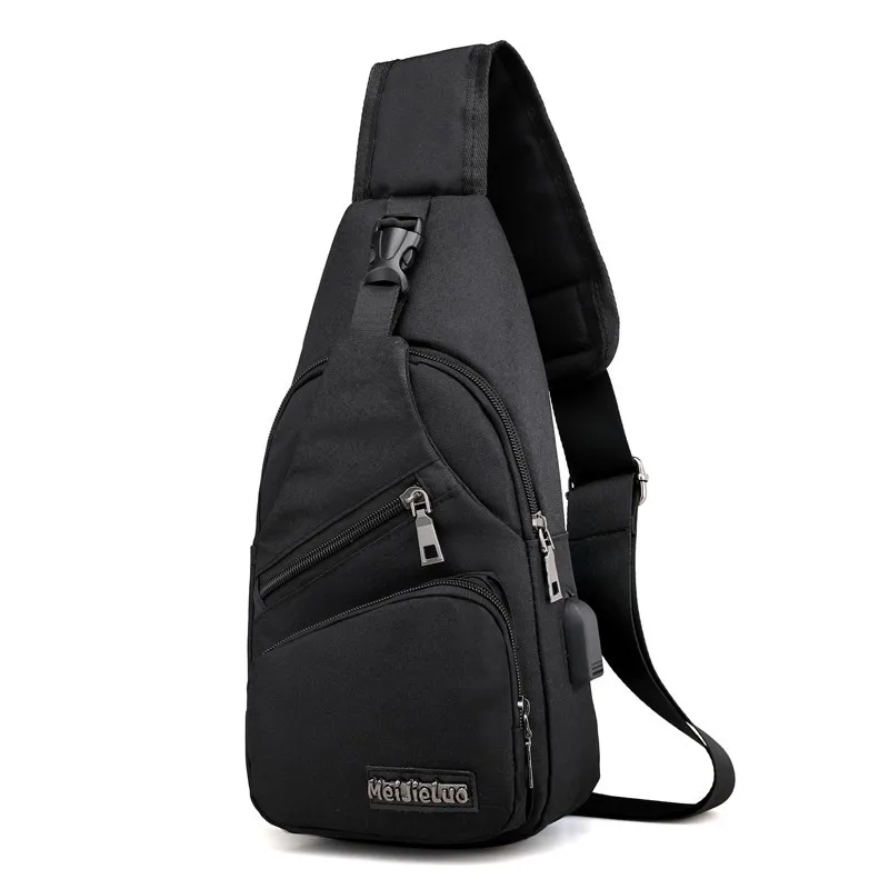 

Waterproof Chest Bag Men Travel Shoulder Bag Male Crossbody Bag USB Charging Connect Motorcycle Cross Body Fashion Chest Packs