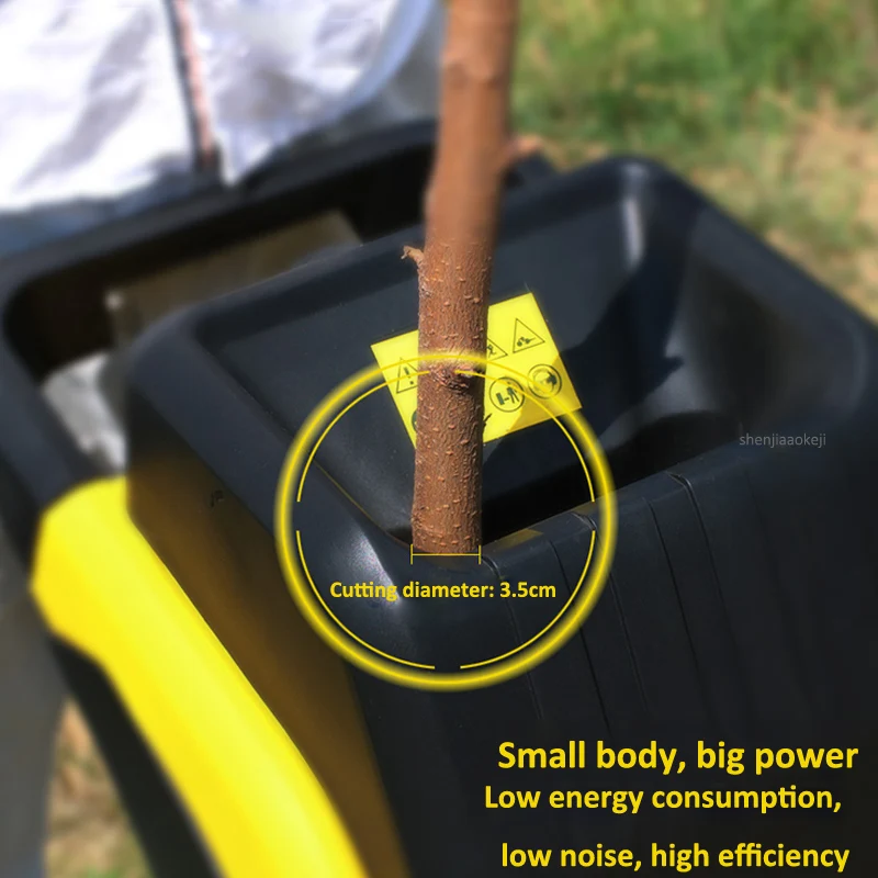 50L Large Capacity High Power Electric Wood Shredder MDSZJ01 Garden Wood Shredding Machine For Industrial/Home/Gardening 220v 4