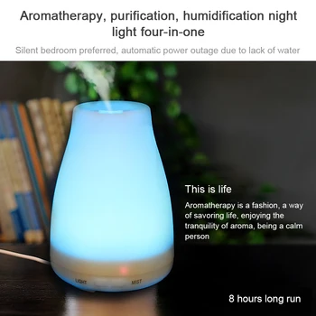 

Air Ultrasonic Humidifier UK Plug 7Color Led Night Light Portable Aromatherapy Essential Oil Aroma Diffuser For Home Car Office