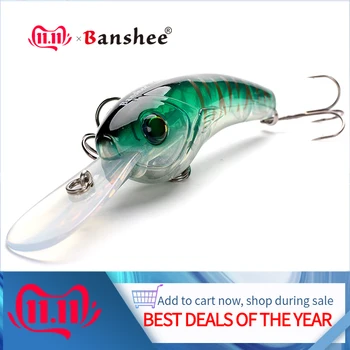 

Banshee 95mm 19g Fishing Wobblers For Trolling Lure Pike Fishing Lures Crank Baits Suspension Deep Diving Wobblers Crankbait Big