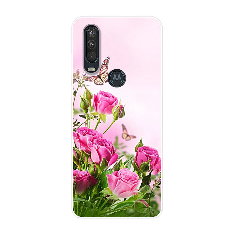 Для Motorola One Action чехол 6,3 ''мультяшная мягкая ТПУ Силиконовая задняя крышка для MOTO One Action OneAction чехол для телефона funda One Vision - Цвет: 42