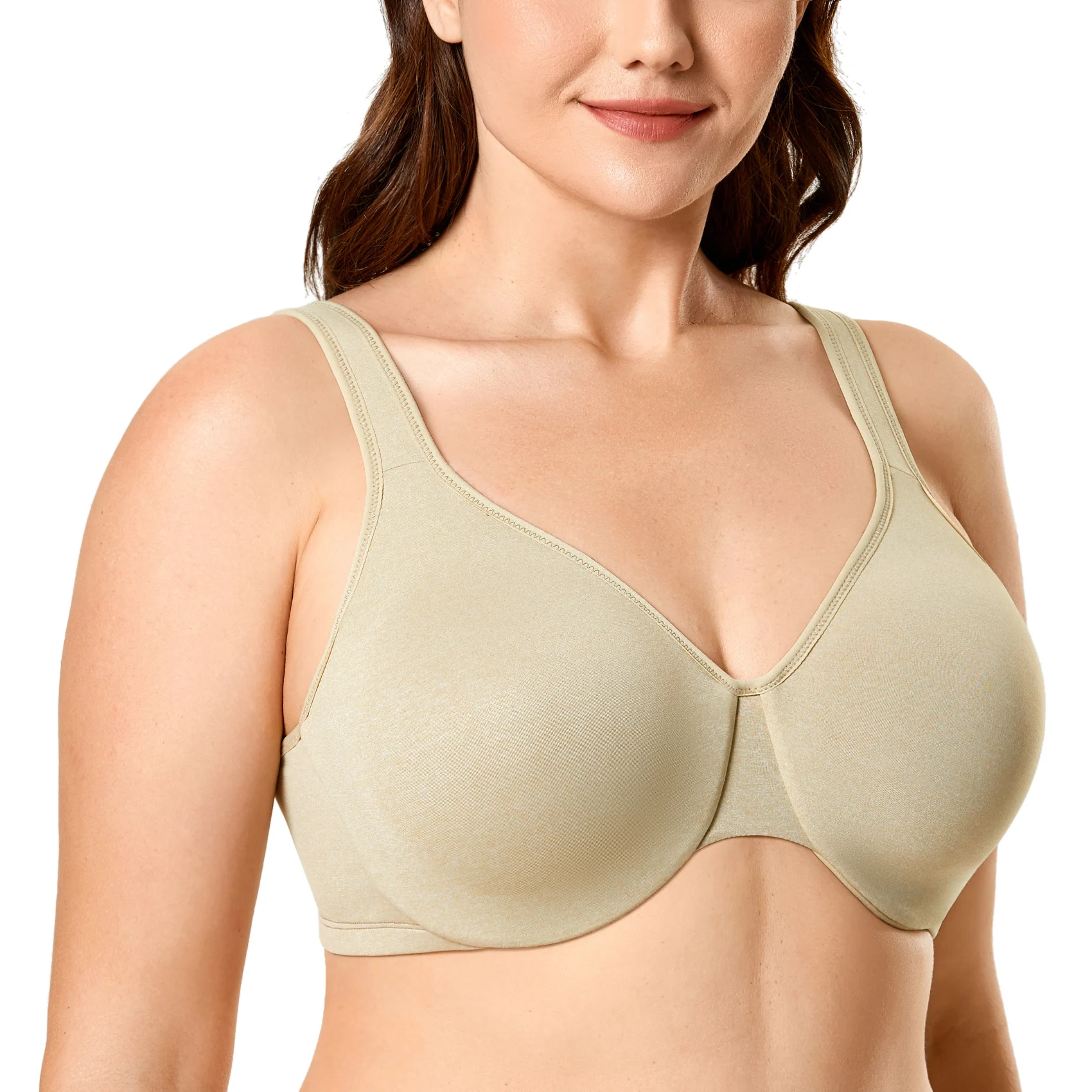 Women's Minimizer Seamless Bra Plus Size Full Coverage Underwire