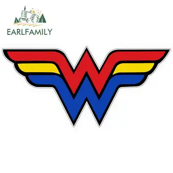 

EARLFAMILY 13cm x 6.3cm Car Stickers for Wonder Woman Amazon Warrior Character Vinyl Sticker Wall Car Bumper SUV Decal