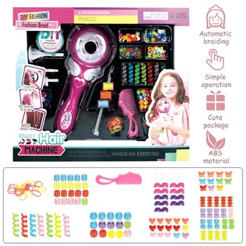 

Children Electric DIY Braiding Device For Girls Braids Hairpins Hairdressing Play House Toy Set Woven Hair Accessories Beauty