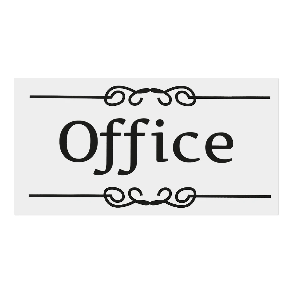 PVC Self-Adhesive Door Sticker - Entrance Sign Wall Art for Home and Office Decor