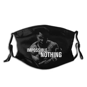 

Muhammad Ali Boxing With Replaceable Filters Reusable Face Mouth Mask Graphic Print Respirator Anti Haze Mouth Protection Cover