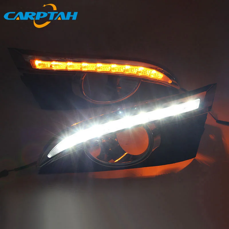 Светодиодный дневной светильник для Chevrolet Captiva 2011 2012 2013 Водонепроницаемый желтый