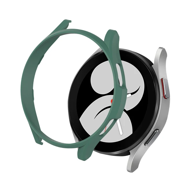 PC Matte Watch Cover for Samsung Galaxy Watch 4 40MM 44MM Watch 4 Classic 42mm 46mm Case All-Around Protective Bumper Shell Green