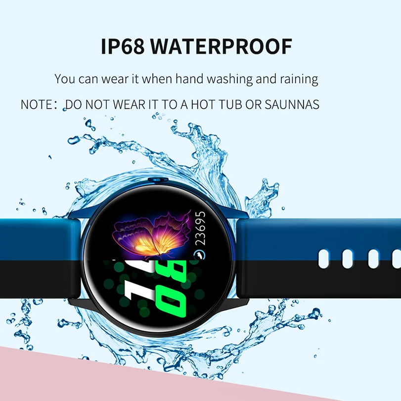 Valentine's Day Gifts Smart Wearable Device Sports Smart Watches Women Men IP68 Waterproof Fitness Smart Watch for Android IOS