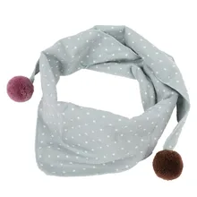 Дизайн мода унисекс дети мальчики девочки точка шарф на шею треугольная шаль шарф подарки на год рождественский подарок