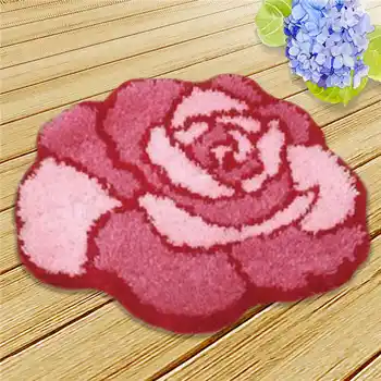 

Cute Latch Hook Rug Kits Crochet Hook Embroidery for Felting Cross Stitch Thread Embroidery Kits Stitch Thread Carpet For kids