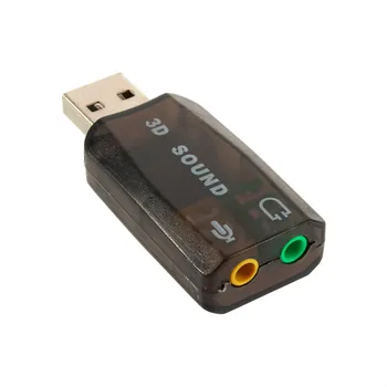 

External USB Sound Card Adapter Audio 5.1 virtual 3D USB to 3.5mm microphone Speaker headphone Interface For Laptop PC Adapter