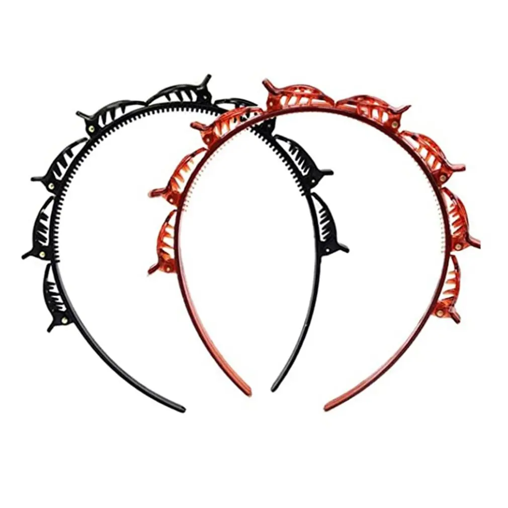 

Comfortable Lightweight Korean Fashion Double Bangs Hair Clip Hairstyle Hairpin Women Headband Tie For Girl
