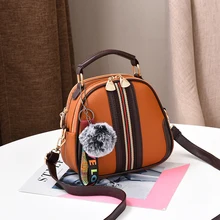 Винтажная кожаная круглая дизайнерская сумка через плечо для женщин, из искусственной кожи, сумки через плечо, женские маленькие сумки, мини дизайнерские сумки