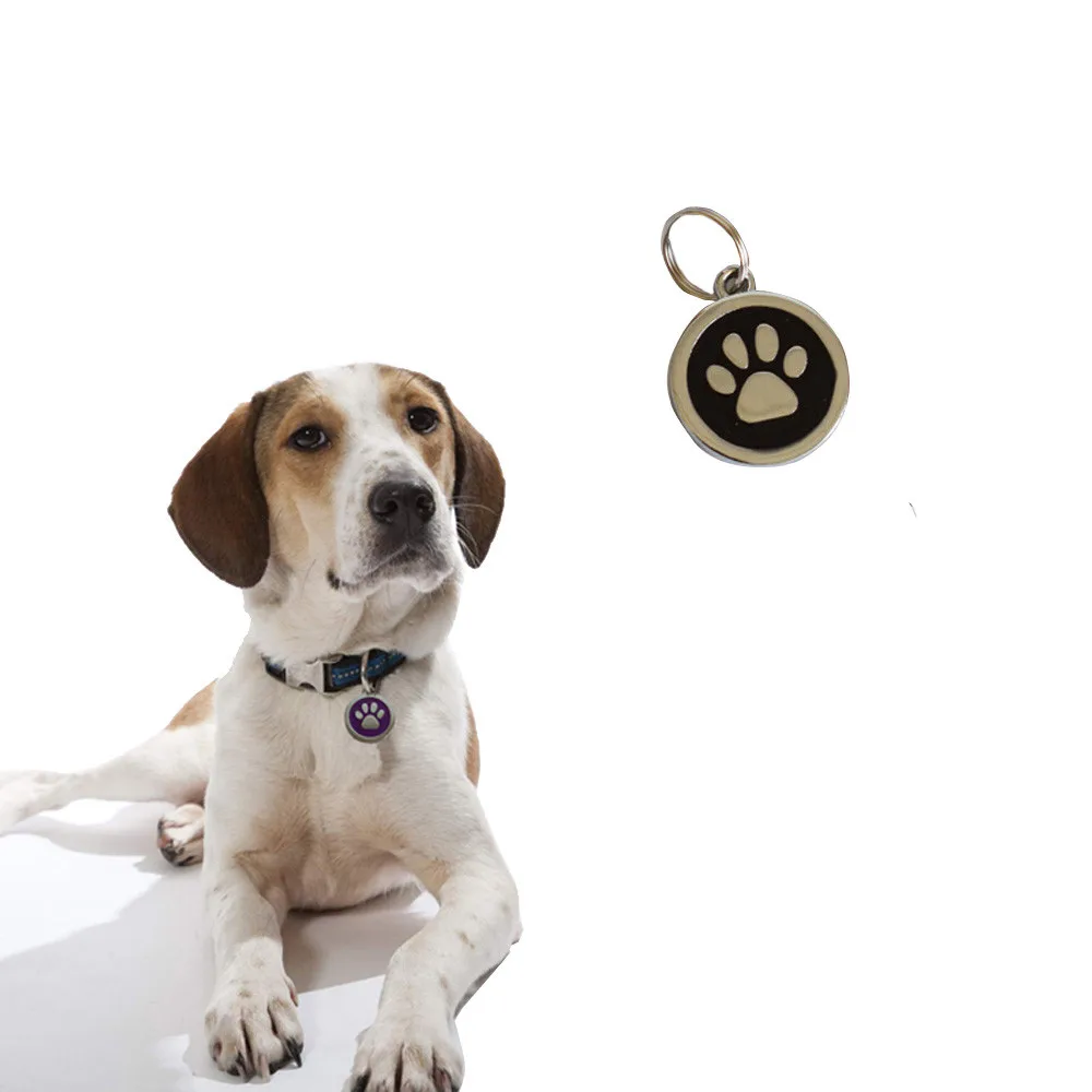 Собака Pet ID кулоны с надписью анти-потерянный питомец собака кошка ID бирка Имя адрес телефон номер Pet украшения на шею маленький легкий вес# p9