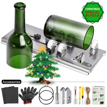 10 шт./компл. Стекло бутылка резак для декора стен DIY машина для резки пивной бокал вина Алкоголь виски цвет Шампань рукоделие перчатки инструмент для очков комплект