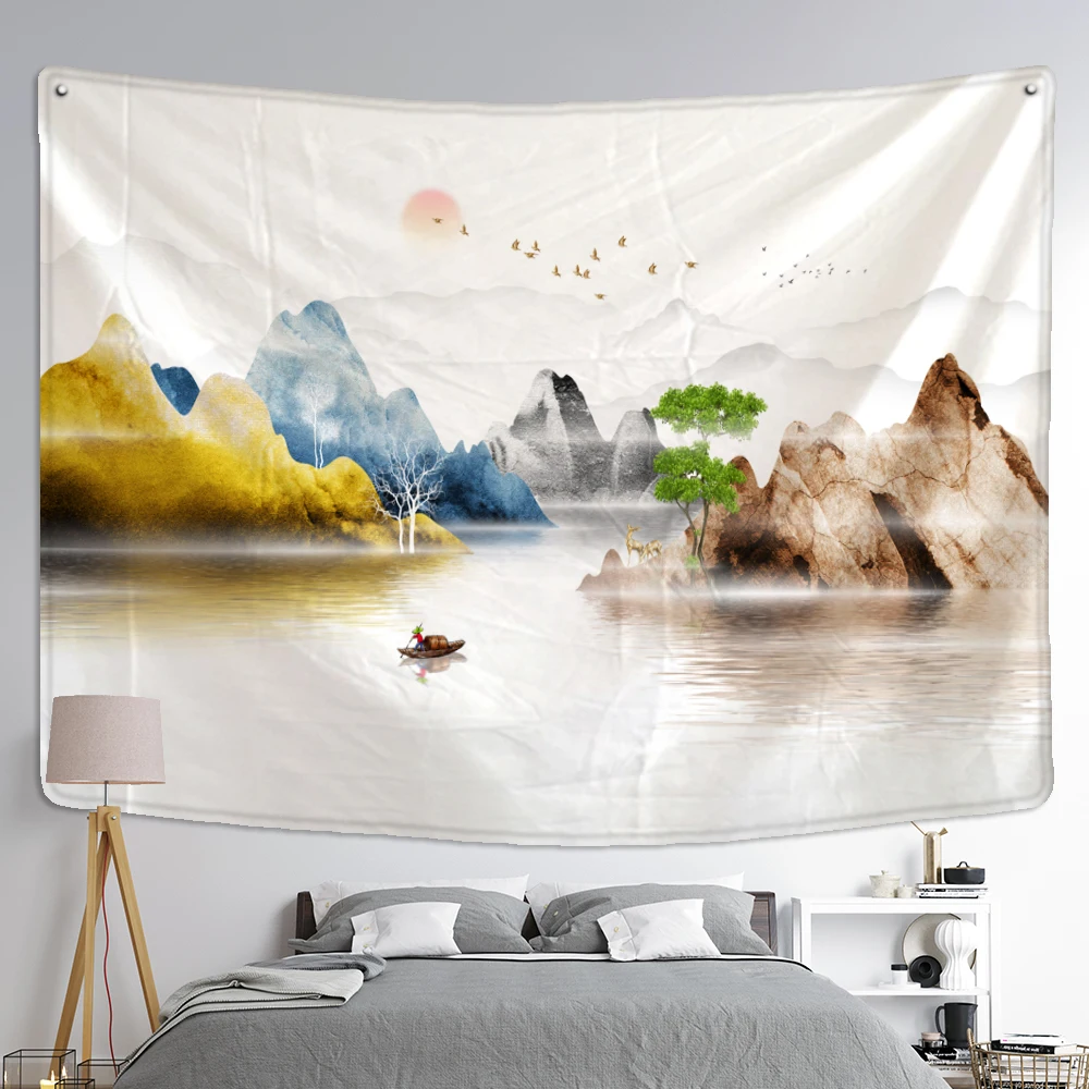 Buddhist realm Wall hanging Tapestry psychedelic pattern yoga throw beach throw carpet Hippie Home Decor Wall Tapestry