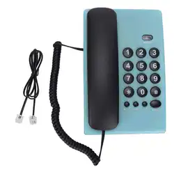 Elegant Corded Desktop Phone with Pause and Mute Functions (Blue)