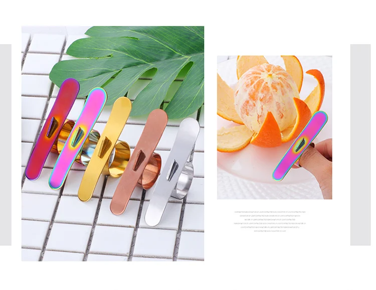 Stainless Steel Orange Peeler Lemon Citrus Fruit Peeler Skin Remover Orange Parer Peeling Handy Fruit Tools Kitchen Accessories