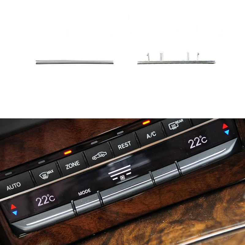 1pcs 라이트/매트 자동차 인테리어 콘솔 에어컨 버튼 장식 트림 메르세데스 벤츠 E 클래스 W212 2008-2014 