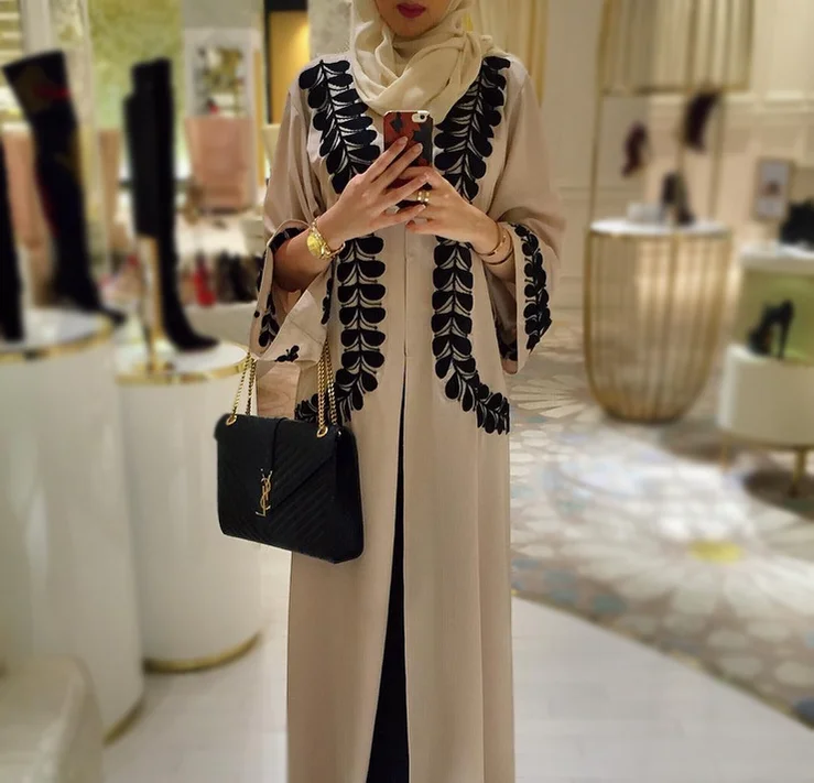 2020 Дубай Абая Мусульманский тюрбан Абайи Для женщин халат размера плюс Boubou