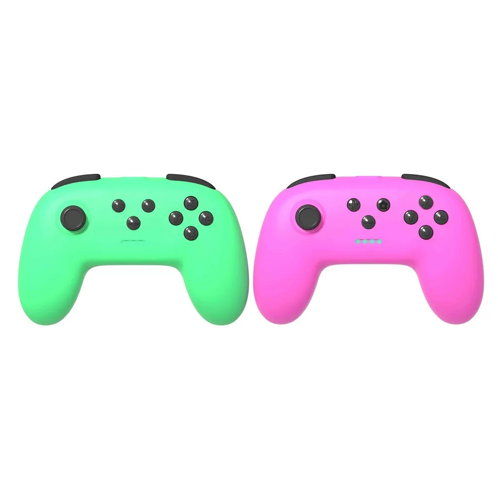 Мини беспроводной переключатель контроллер Pro игровая ручка для N-Switch Bluetooth геймпад Bluetooth беспроводные геймпады игровые - Цвет: Pink