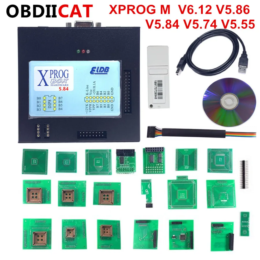 Новейший Xprog V6.12 сканер Инструменты Добавить новое авторизация V5.84 V5.74 V5.55 X PROG М