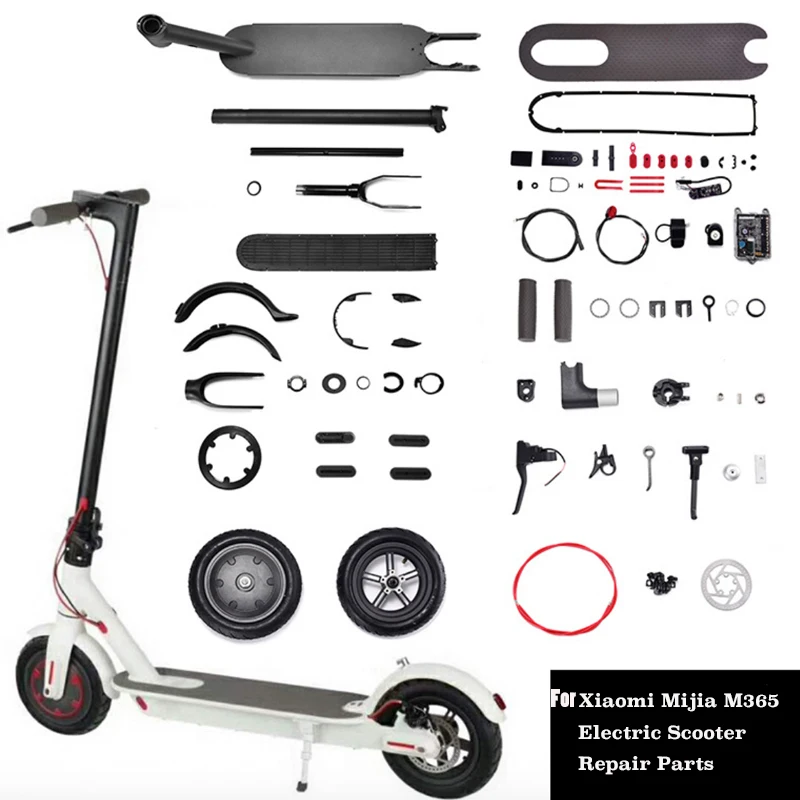 Electric Scooter Parts for Xiaomi M365 MI Fender Kickstand Light Dashboard Mainboard Disc Brakes for Xiaomi M365 Pro Repair Part