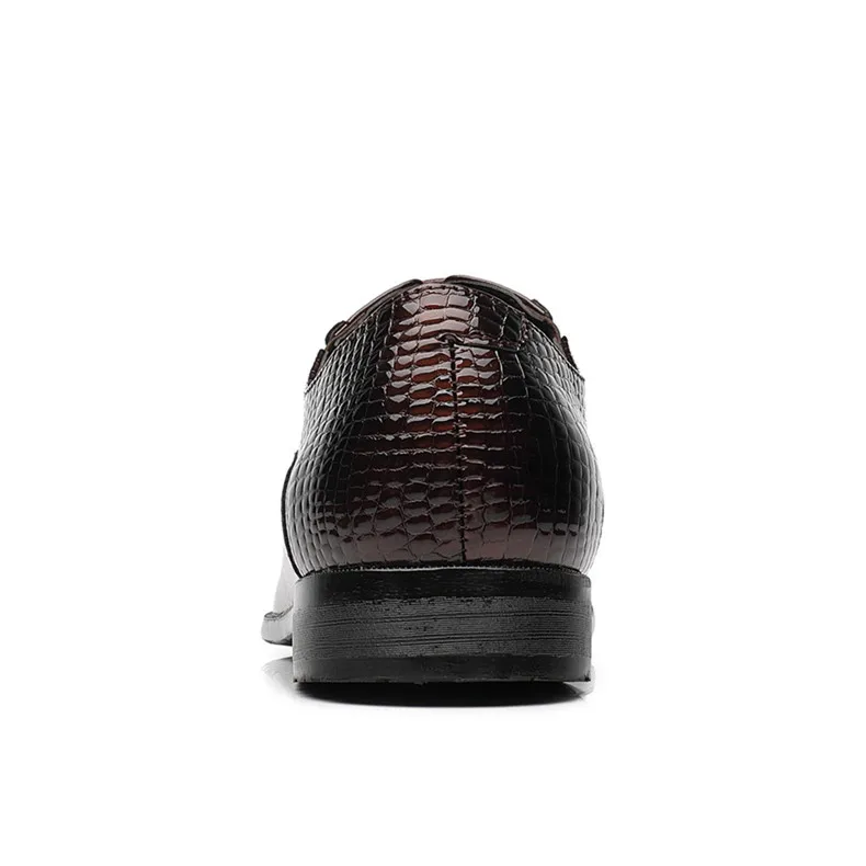 Размеры 39-48; кожаная обувь; мужская деловая стильная удобная официальная обувь для мужчин;#4012
