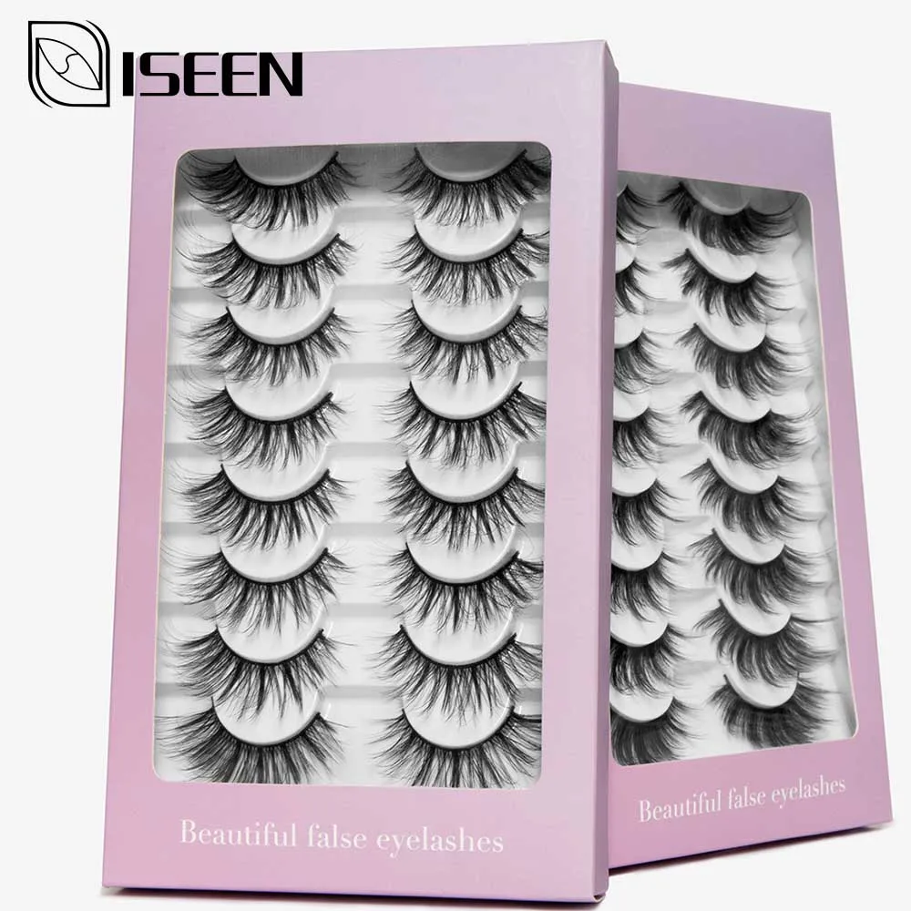 Новые 8 пар натуральные накладные Искусственные ресницы длинные Макияж 3d