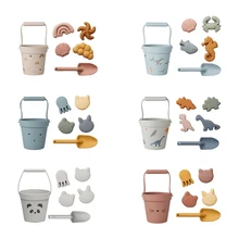 Jouets de plage doux pour enfants, bébé d'été creuser outil de sable avec pelle jeu d'eau jeu de plein air ensemble de jouets bac à sable pour garçons filles