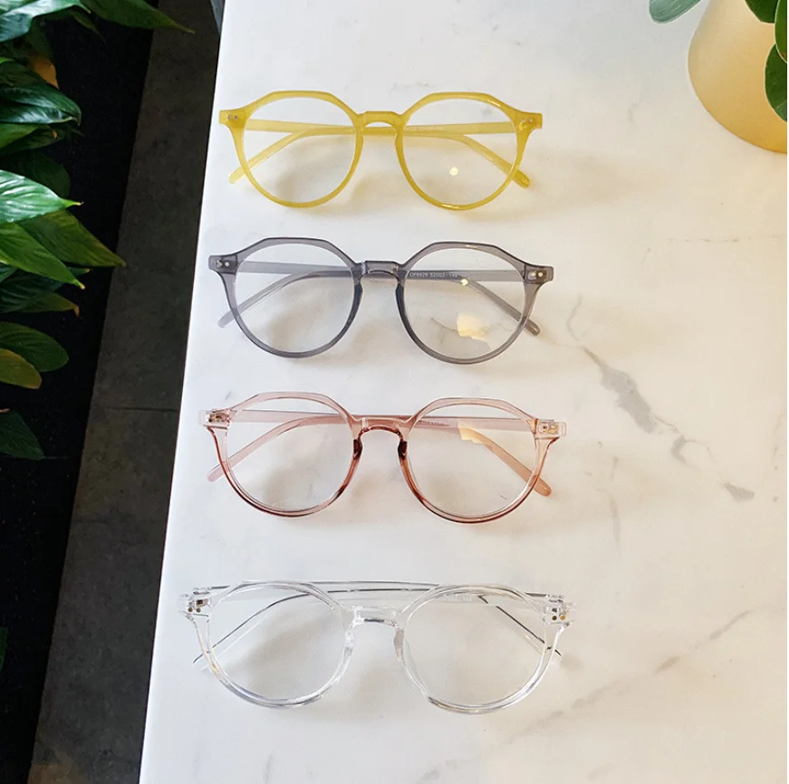 VWKTUUN, оправа с заклепками, винтажные оптические очки в оправе при близорукости, круглые металлические очки для мужчин и женщин, очки для глаз, очки Oculos de grau