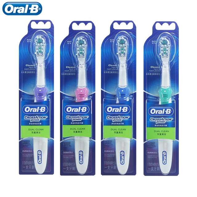 Oral B Electric Toothbrush Cross Action Dual Rotation Vibration Whitening Clean Teeth Replaceable Tooth Brush Head For Adults 1