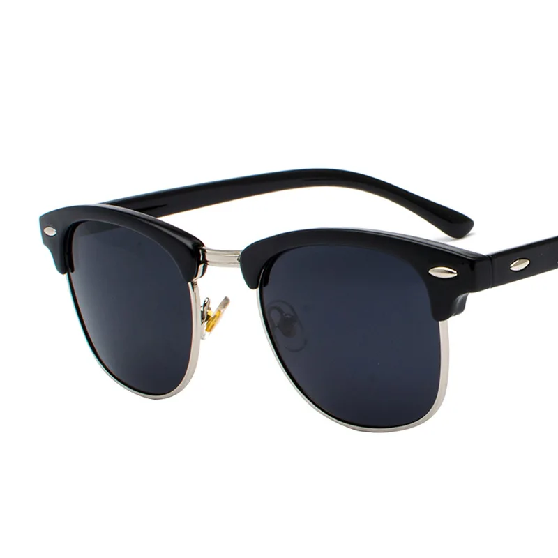 Yoovos Polarized Sunglasses Men Luxury Retro Sun Glasses For Men/Women Brand Sunglasses Men Polarized Lunette Soleil Femme - Цвет линз: BlackSilverGray