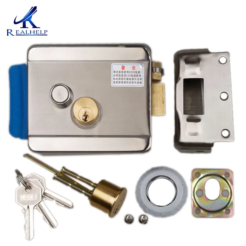 

Stainless Steel Electric Lock Electric door lock DC12V eletronica Gate Lock With Deadbolt electronic lock