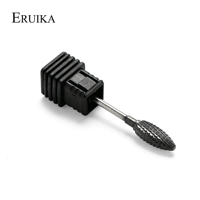 ERUIKA 9 тип твердосплавное сверло для ногтей черное титановое покрытие машина для маникюрного аппарата аксессуары фреза инструменты для ногтей - Цвет: NO8