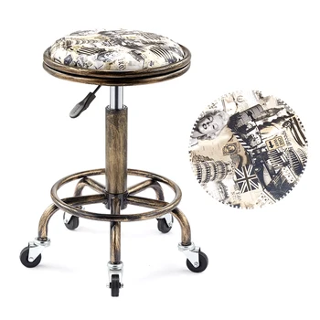 

Beautifying stool lifting rotary hairdressing master stool anti-explosion corridor pulley round stool for hairdressing