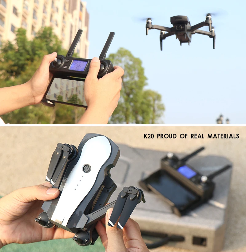 Brinquedo de Distância Drone com 4 Novo Drone Brushless Motor 5g Gps k hd Câmera Dupla Profissional Dobrável Quadcopter 1800 m rc Xkj K20 2 gps zangão com 4 k hd câmera