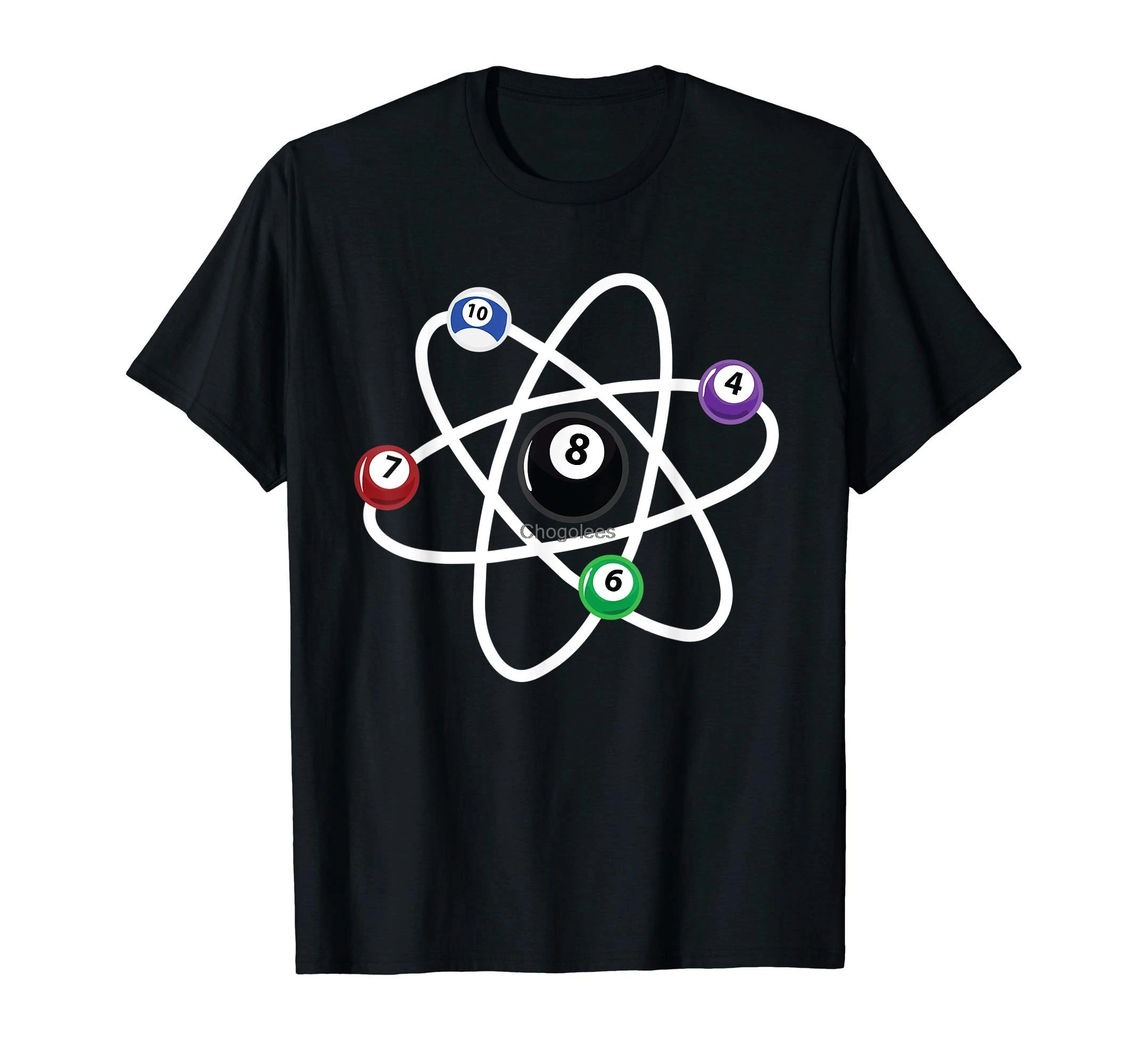 Бильярдная рубашка Atom Science футболка для любителей бильярдного бассейна 8 шаров |
